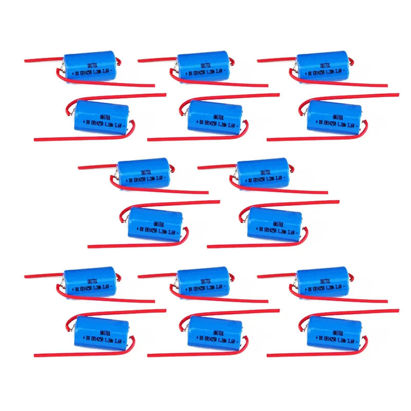 16pcs ER14250 1/2AA 3.6v liSOCL2 Lithiumbatterie