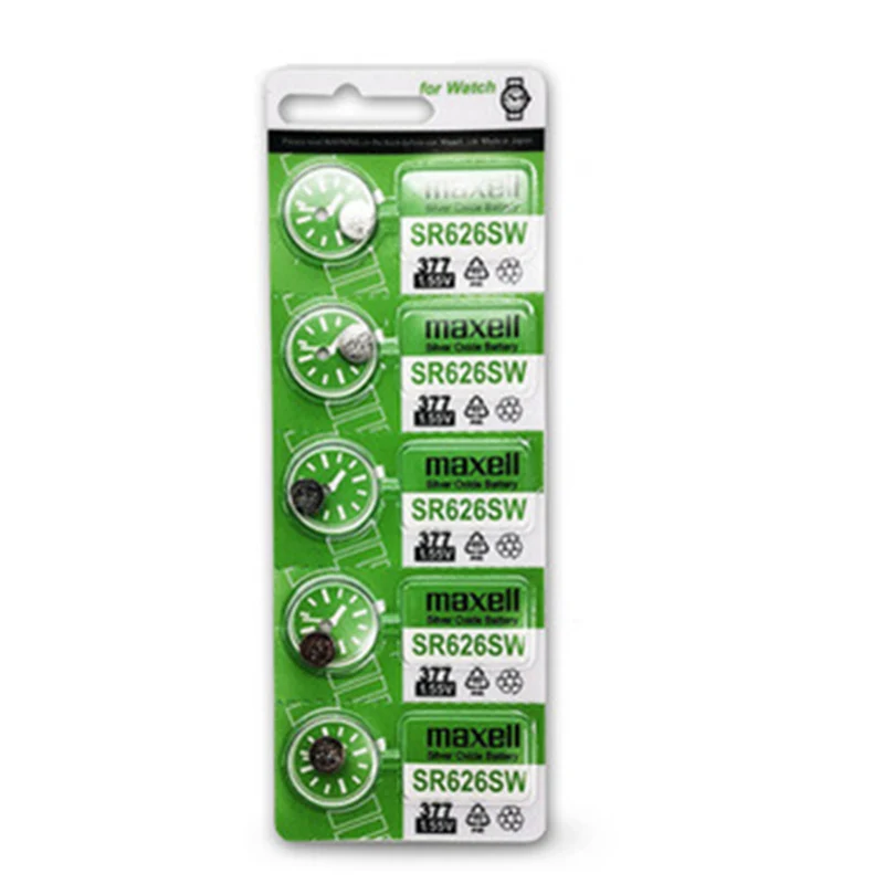 10 Stück 377 SR626SW SR626 AG4 1,55V 140mAh Uhrenbatterie SR626SW 377 Knopfbatterie