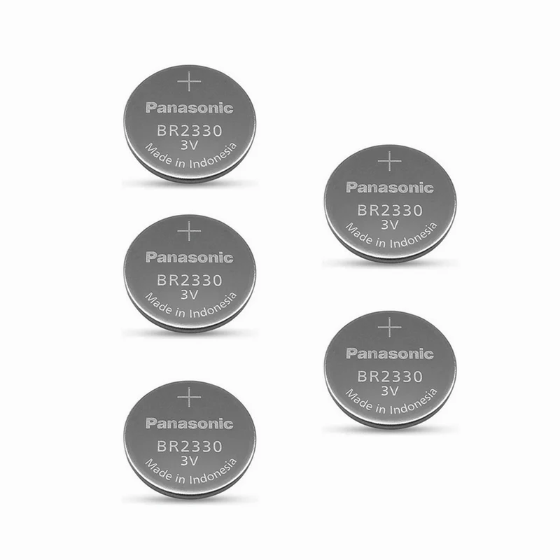 5 Stück Lithium-Knopfbatterie BR2330 3V 255mAh Industriebatterie BR2330/BN Original