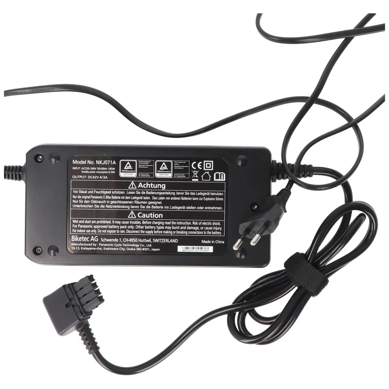Panasonic 42V Schnell-Ladegerät NKJ071A 36V 4A für NextGeneration Akku Panasonic, Gazelle