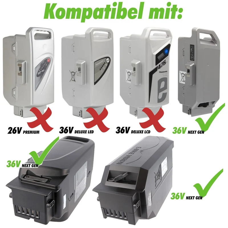 Panasonic 42V Schnell-Ladegerät NKJ071A 36V 4A für NextGeneration Akku Panasonic, Gazelle