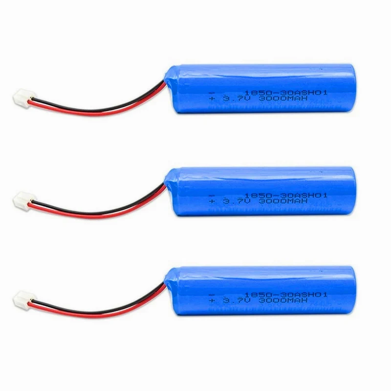 3pcs Li-Ion-Akku 18650 3,7 V 3000 mAh 18650 großer Gürtel PCB-Drahtstecker