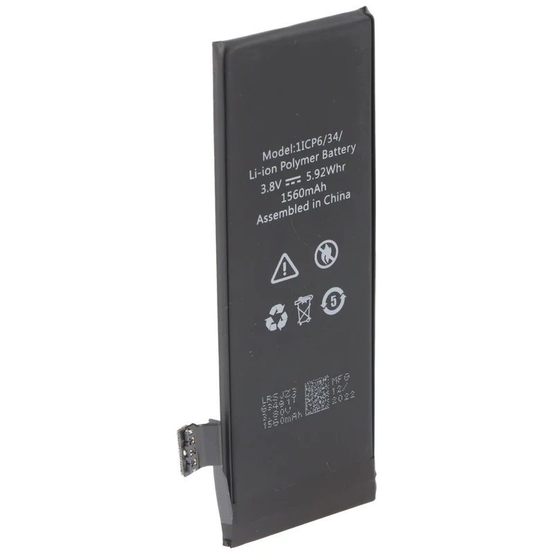 AccuCell Akku für Apple iPhone 5s Akku 616-0720, 616-0652, 616-0728, kein Original Apple Akku