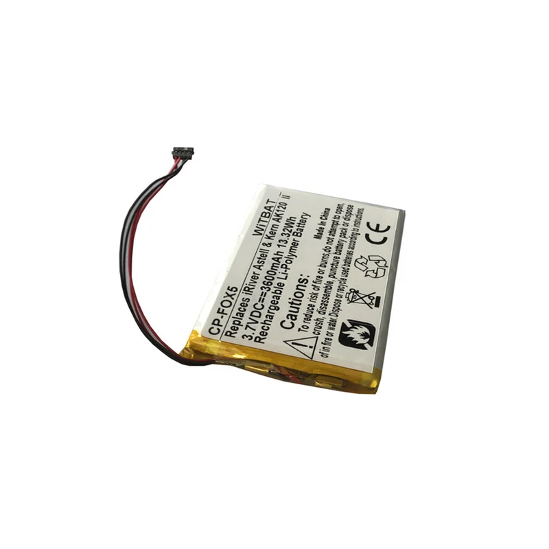 3600mAh 3,7V Batterie Akku für Fiio X1 X3 X5 X7 Lautsprecher Musikplayer