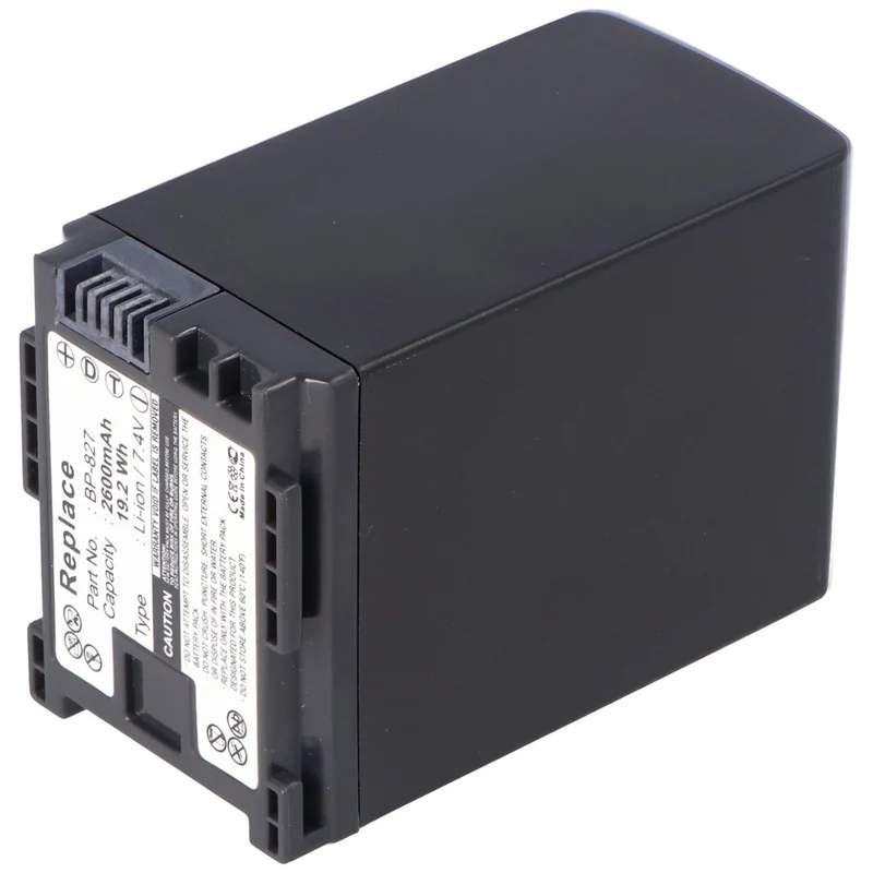 AccuCell Akku passend für Canon BP-827 Akku neueste Software