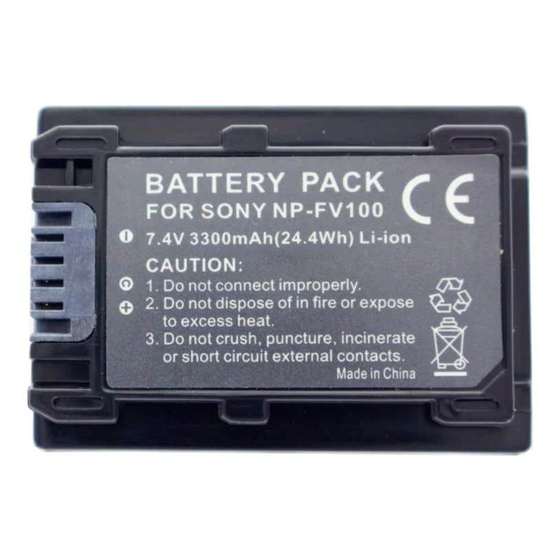 Akku passend für Sony NP-FV100, Sony NP-FV90, Sony NP-FV70 Akku NP-FV30, Sony NP-FV50, Sony NP-FH30