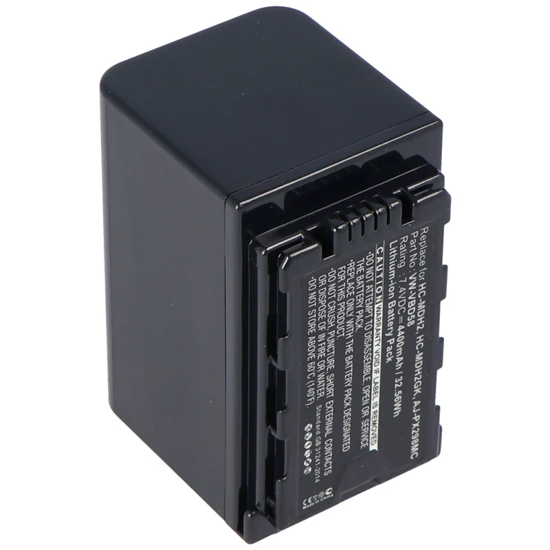 VW-VBD58 Akku für Panasonic HC-X1000 mit Akkustandanzeige VW-VBD58