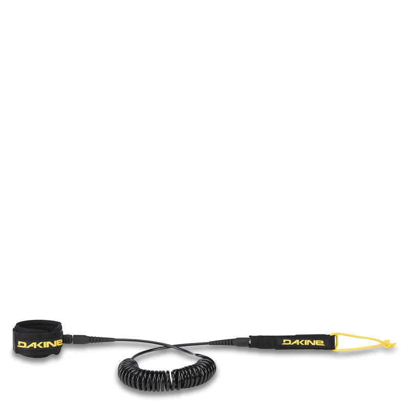 Dakine Sup Coiled Ankle Leash - Correa de tobillo con espiral (black/yellow)
