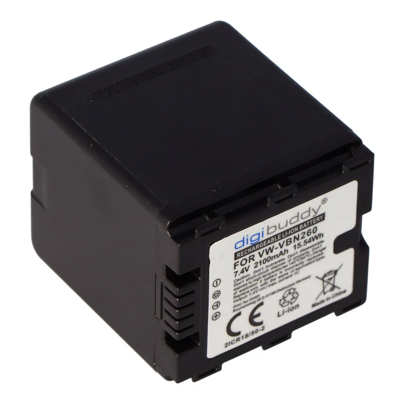 AccuCell Akku passend für VW-VBN260, VBN-260, HDC-TM900, -HS900, HS, -SD900