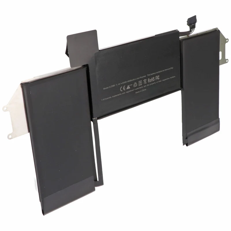 AccuCell Akku passend für A2389 für MacBook Air 13" A2337 Late 2020, Li-Polymer, 11,1V, 4800mAh, 55Wh, built-in