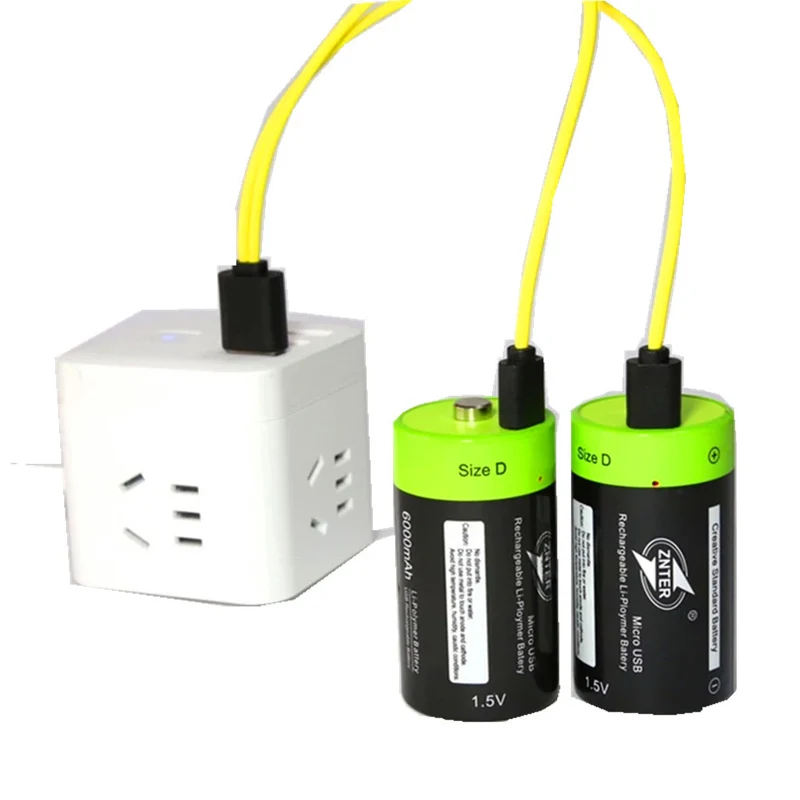 D Größe 1,5 V 4000 mAh Micro-USB-Lithium-Akku Pilha multifunktionales Lithium-Polymer