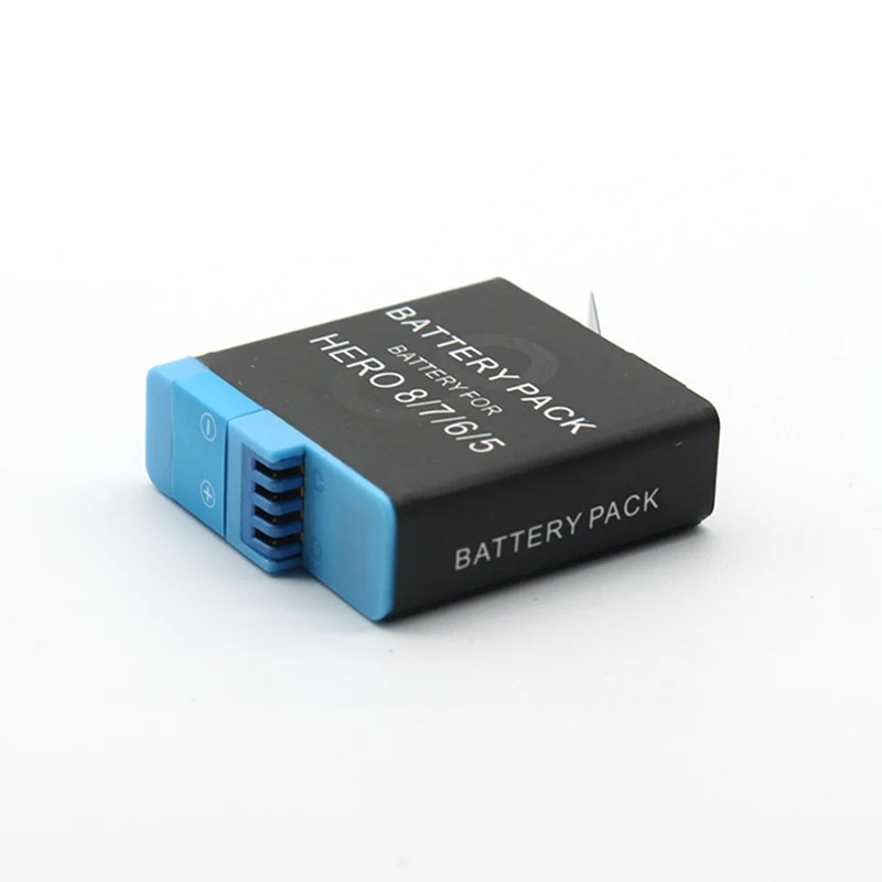 2PCS 1220mAh 3.85V Akku für GoPro Hero8/7/6/5 Coyote Sportkamera AHDBT801