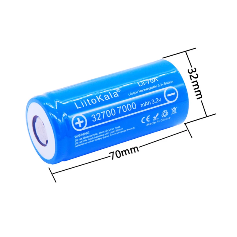 Lii 70A 3.2V 32700 7000mAh LiFePO4 Akku 35A Dauerentladung maximal 55A Hochleistungs-Markenakku