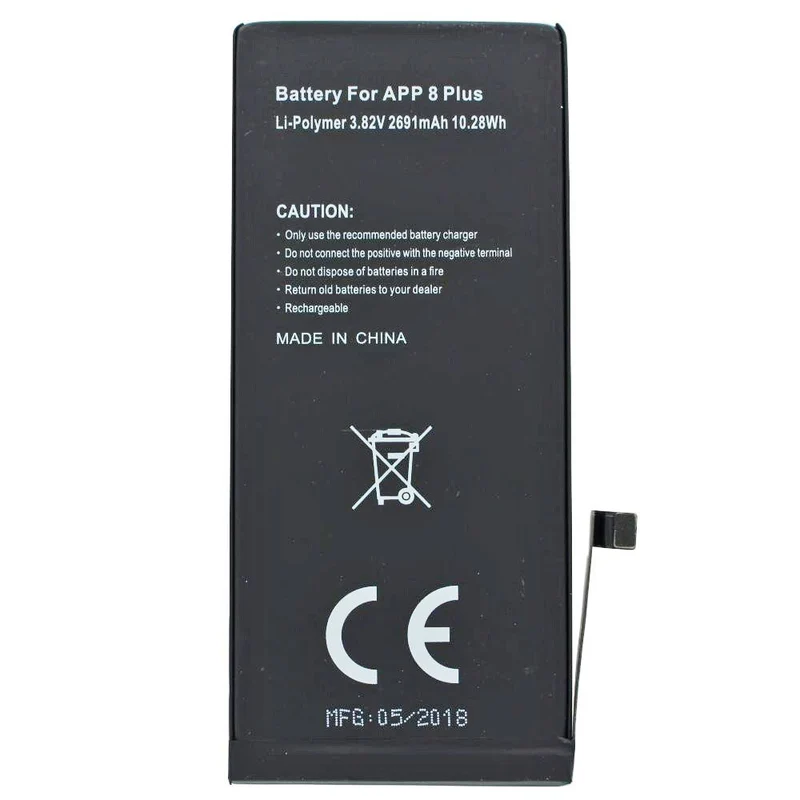 AccuCell Akku passend für Apple iPhone 8 Plus, iPhone 8+, 616-00367 Akku, 3,8 Volt 2690mAh