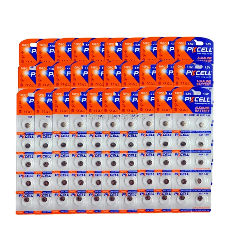 300Pcs/30 Karten G1 Taste Batterien ag1 364 sr621Sw lr621 lr60 cx60 Alkaline Zell Batterie Für Rechner Remote control