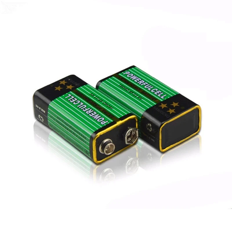 6PCS 6F22 1604D 6LR61 9V Batterie hochwertige Zink-Kohle-Batterie für drahtloses Alarmmikrofon