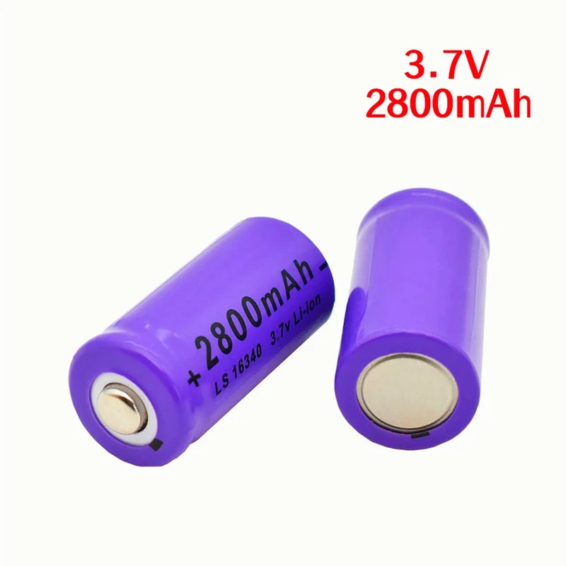 4PCS 2800mAh Lithium-Ionen 16340 Batterie UniversALBC LED Taschenlampe Experte 2700mAh LS 16340 3,7V Lithium-Ionen