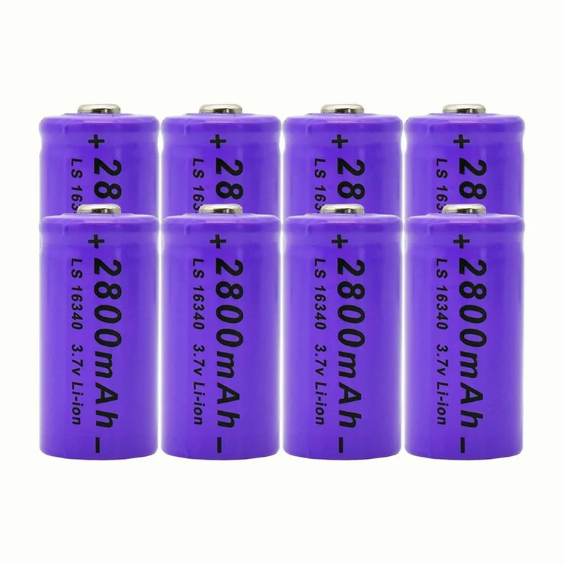 4PCS 2800mAh Lithium-Ionen 16340 Batterie UniversALBC LED Taschenlampe Experte 2700mAh LS 16340 3,7V Lithium-Ionen