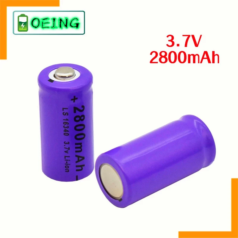 4PCS 2800mAh Lithium-Ionen 16340 Batterie UniversALBC LED Taschenlampe Experte 2700mAh LS 16340 3,7V Lithium-Ionen