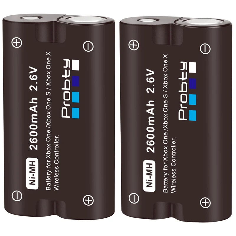 2PCS2600mAh Xbox One-Akku + LCD-USB-Ladegerät Xbox One S / Xbox One Elite-Wireless-Steuerung
