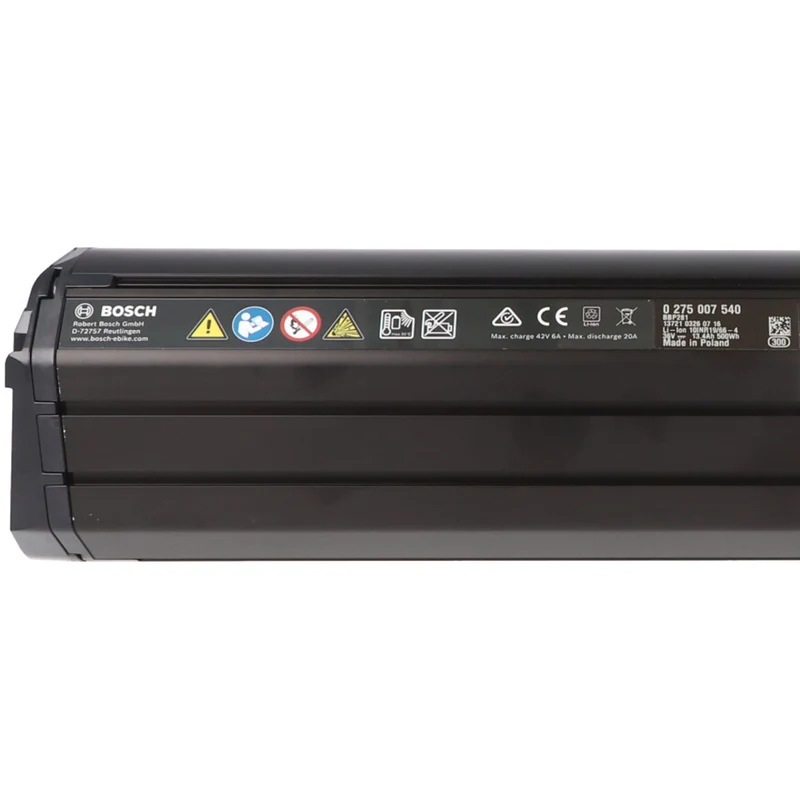 Bosch e-bike 500Wh Akkutyp PowerTube 500 vertikal Akku Bosch 4047025782128, 0275007540, 0.275.007.540, 0.275.007.544, 0.275.007.556, 0275007544, 0275007556, BBP281, BBP283, BBP290