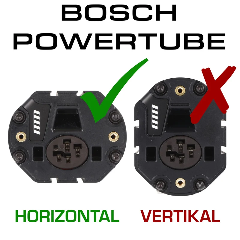 Bosch 500Wh Bosch e-bike Akkutyp PowerTube 500 horizontal Akku Bosch 275007539 BBP280, 36cm Lang