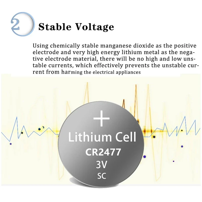 5 stücke cr2477 3V lithium-batterien dl2477 ecR2477 lm2477 kcR2477 cr 2477 Knopfzellen batterie Lithium-batteria