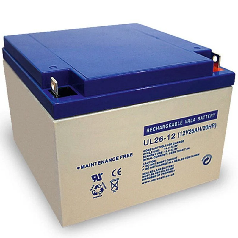 Ultracell UL26-12 Blei Akku 12 Volt mit 26Ah und M5 Schraubanschluss