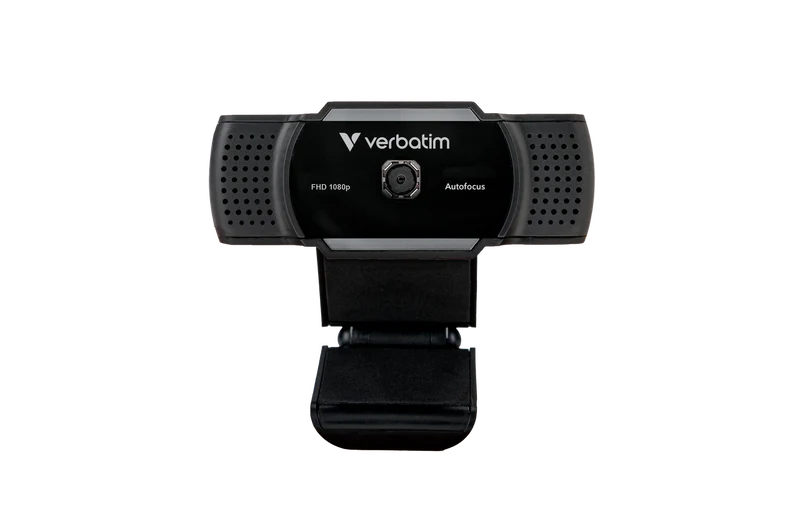 Verbatim Webcam AWC-01, Full HD 1080p, schwarz 2560x1440, 30 FPS, USB, Privacy Shutter, Retail