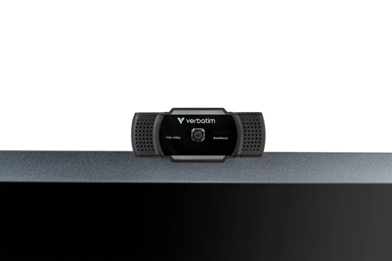 Verbatim Webcam AWC-01, Full HD 1080p, schwarz 2560x1440, 30 FPS, USB, Privacy Shutter, Retail