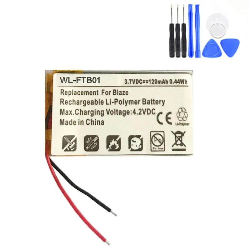 3,7V 120mAh Lithium Polymer LSSP321830 Ersatzakku für Fitbit Blaze Akku 2 Draht