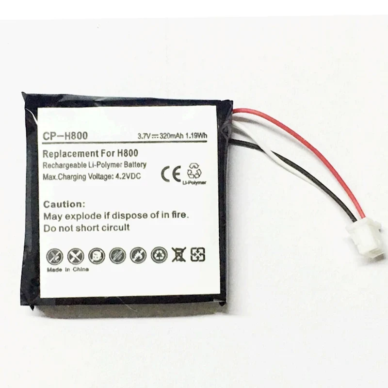 320mAh voller Ersatzakku 981-000337 AHB472625PST für Logitech H800 Kopfhörer 3-Draht-Anschluss