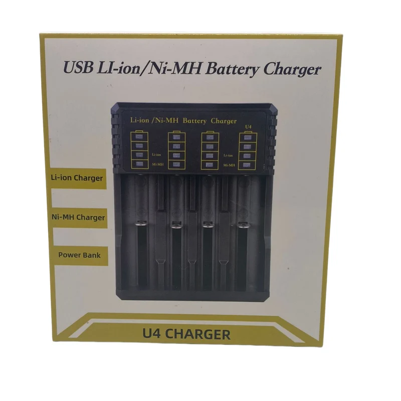 18650 Ladegerät Universal Akkuladegerät für 18650 18500 18350 17670 17500 16340 14500 3.7v Li-Ion NI-MH Akku Batterieladegerät