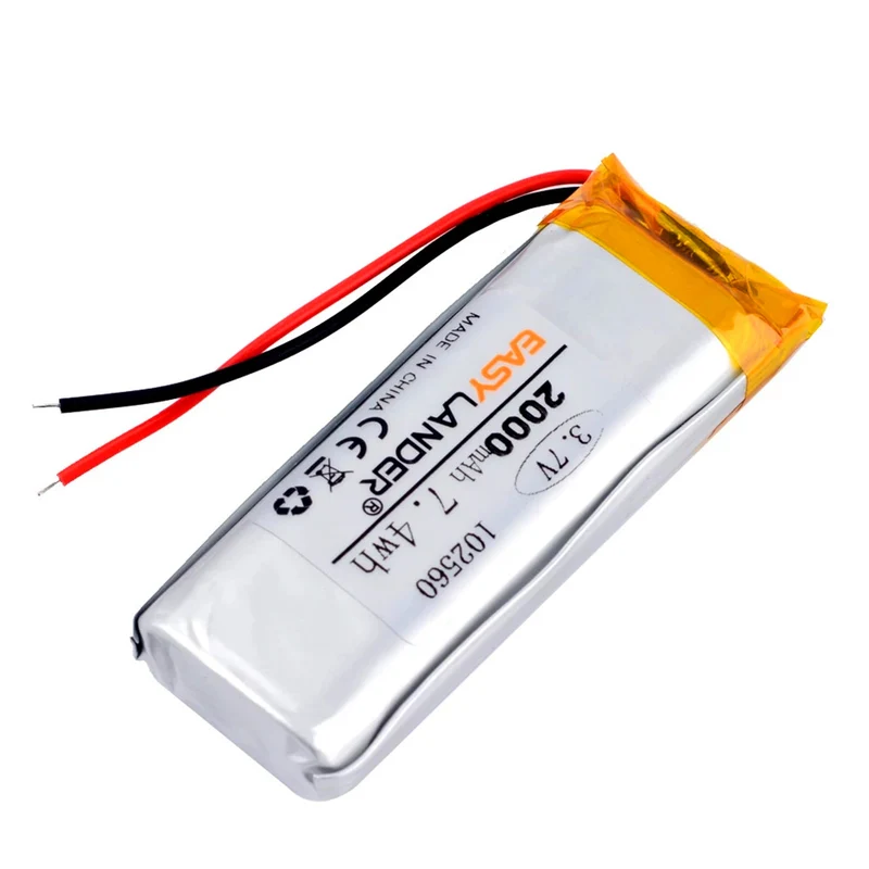 3,7 V 2000 mAh 102560 Lithium Polymer Akku Akku Lithium Ionen Lithium Akku für E Book Mobile Power DIY Tablet