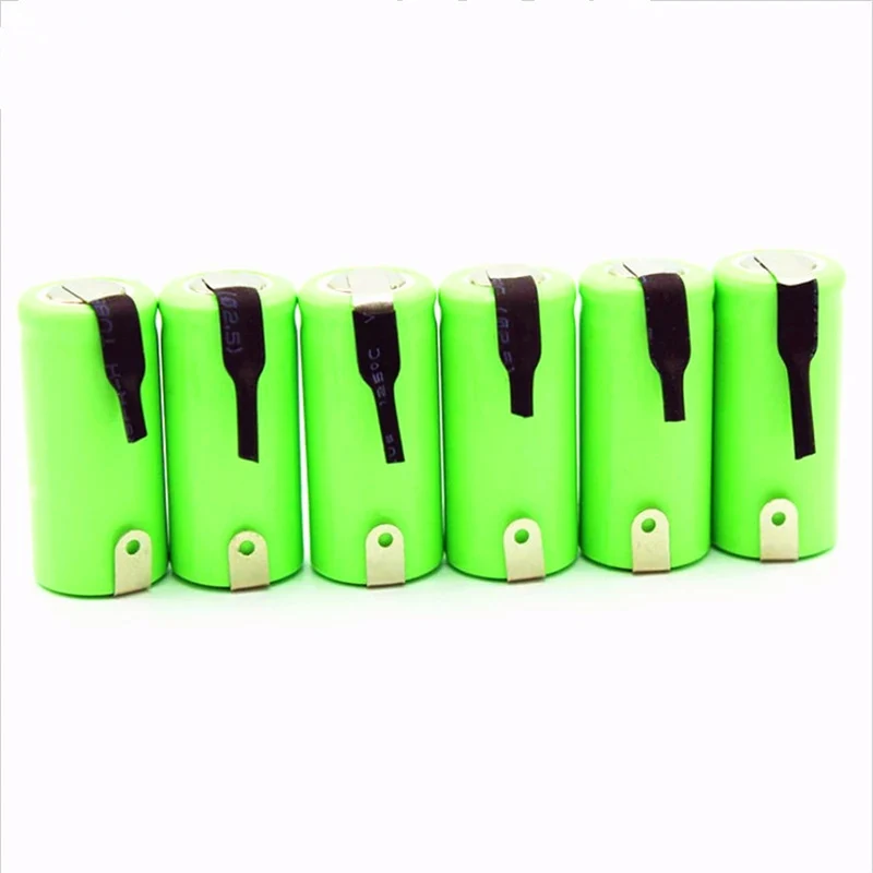 8PCS 2/3 AA Batterie 600 mAh Ni-Cd nicd 1,2 V Batterie Batterie blau