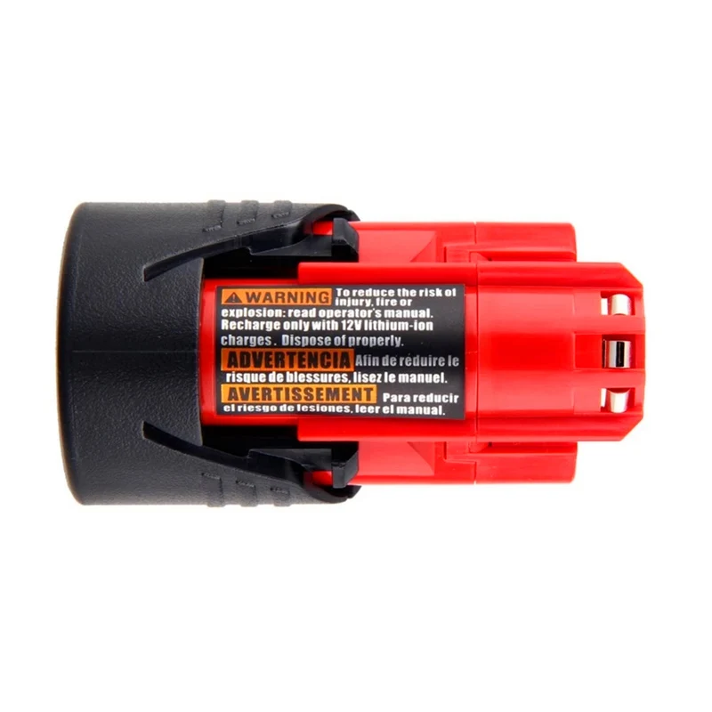 2x 12V 3000mAh Li-Ion Akku für Milwaukee M12 48-11-2401, 48-11-2402, 48-11-2420, 48-11-2430 48-11-2440 48-11-2460 48-11