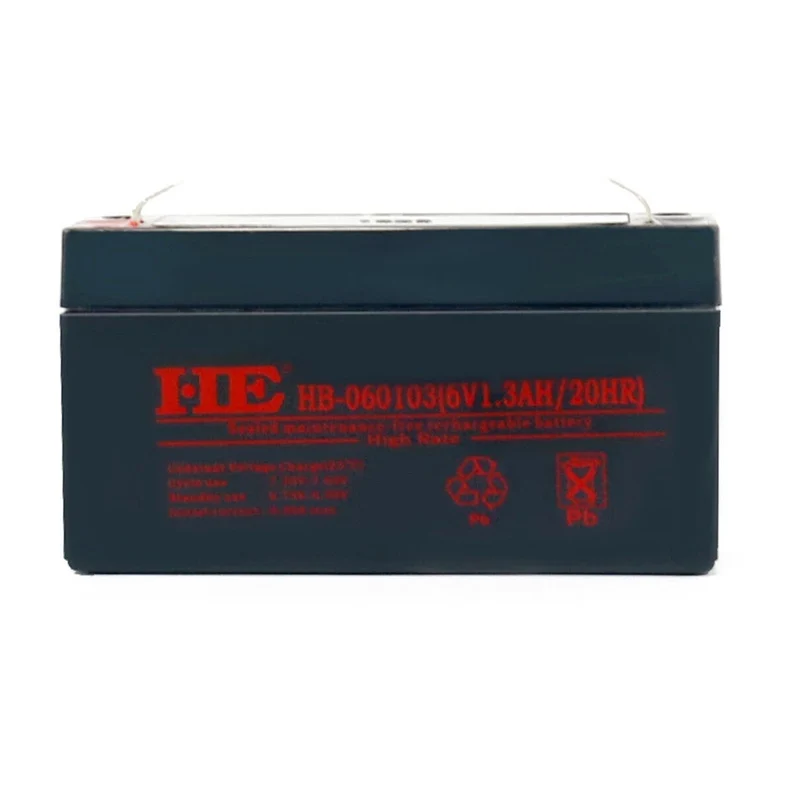 SLA Versiegelt Blei Säure Batterie 6V 1,3 Ah Für Ausfahrt Backup Power Notfall Licht