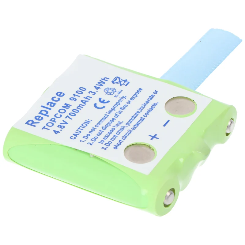 AccuCell Akku passend für Topcom Twintalker 9100 Akku TT9100, aber keinen Kontakt auf der Rückseite! Bitte daher unbedingt die B