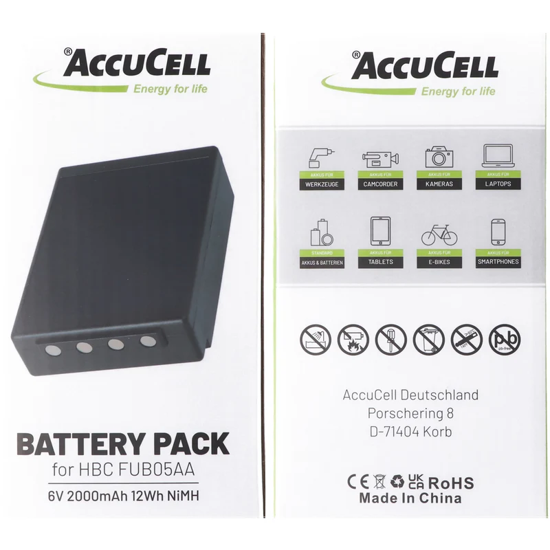 AccuCell FUB05AA, BA205030, FBFUB05N, BA205030, BA225000, BA225031, BA205031 Ersatz-Akku für Kransteuerung