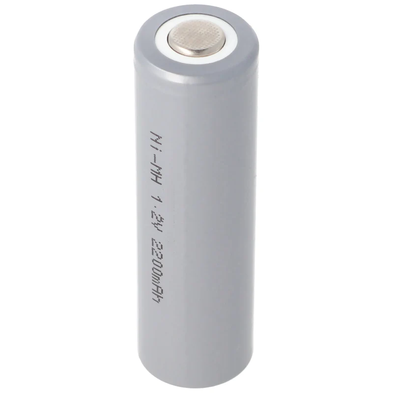 AccuCell HHR2200 Mignon AA Zelle NiMH Akku Flat Top mit 2200mAh, 50x14,5mm