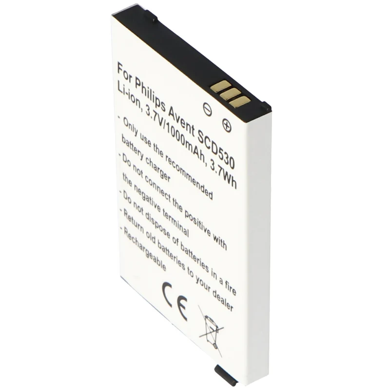 AccuCell Akku passend für Philips Avent SCD530, Li-Ion, 3,7V, 1000mAh, 3,7Wh