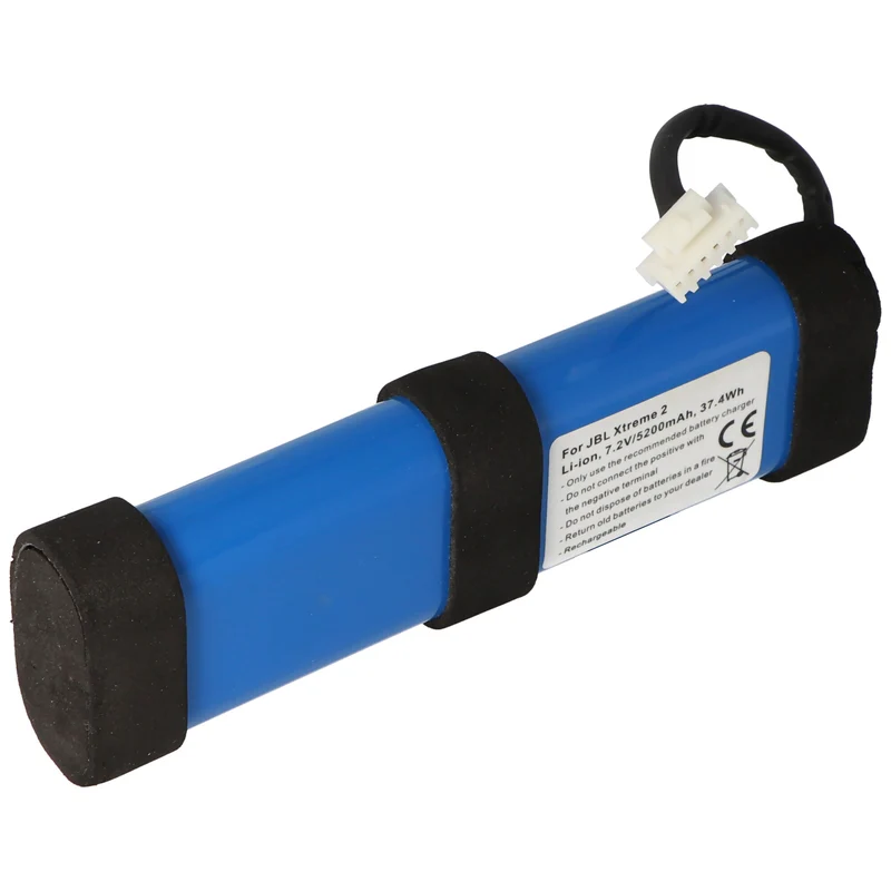 AccuCell 5200mAh Akku passend für JBL Xtreme 2 Akkutyp Li-Ion 7,2V max. 37,4Wh, 2INR19/66-2, SUN-INTE-103