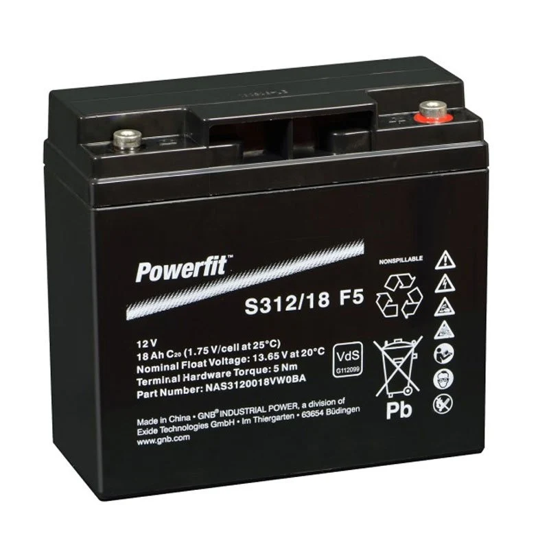 Exide Sonnenschein Powerfit S312/18 F5 Akku Blei PB 12Volt 18Ah