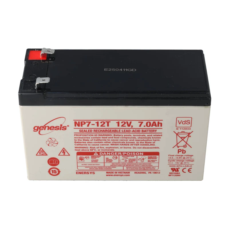 EnerSys Hawker Genesis NP7-12T Akku, Blei PB 12 Volt 7Ah, mit 6,3mm Kontakten