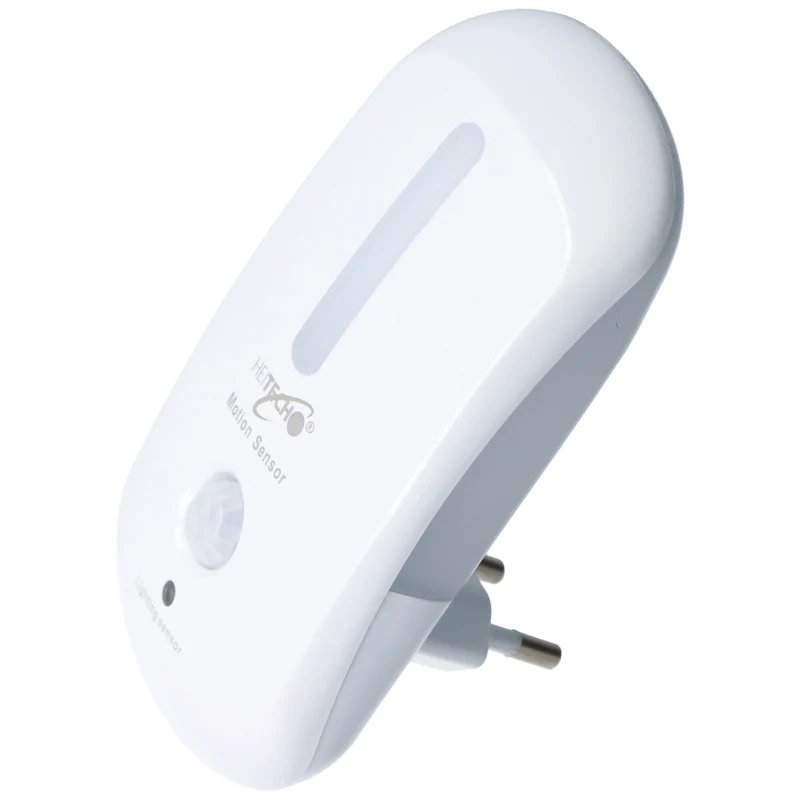 Heitech LED-Nachtlicht mit Bewegungsmelder und Dämmerungssensor, PIR-Sensor bis zu 2,5 Meter, 7 LEDs, nur für den Innenbereich geeignet