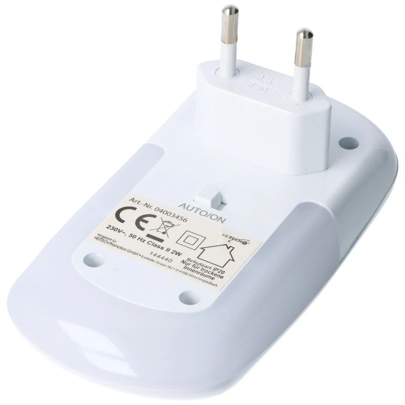 Heitech LED-Nachtlicht mit Bewegungsmelder und Dämmerungssensor, PIR-Sensor bis zu 2,5 Meter, 7 LEDs, nur für den Innenbereich geeignet