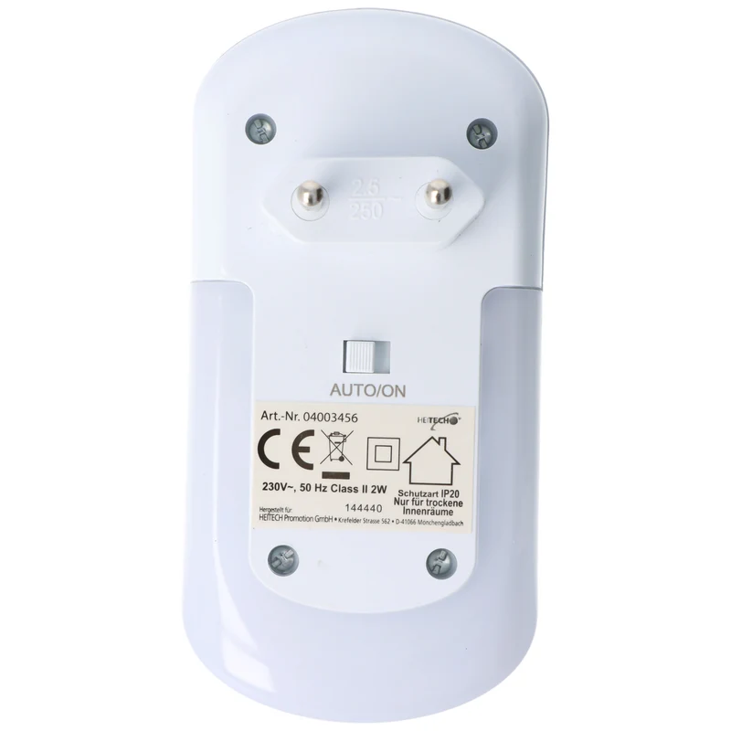 Heitech LED-Nachtlicht mit Bewegungsmelder und Dämmerungssensor, PIR-Sensor bis zu 2,5 Meter, 7 LEDs, nur für den Innenbereich geeignet