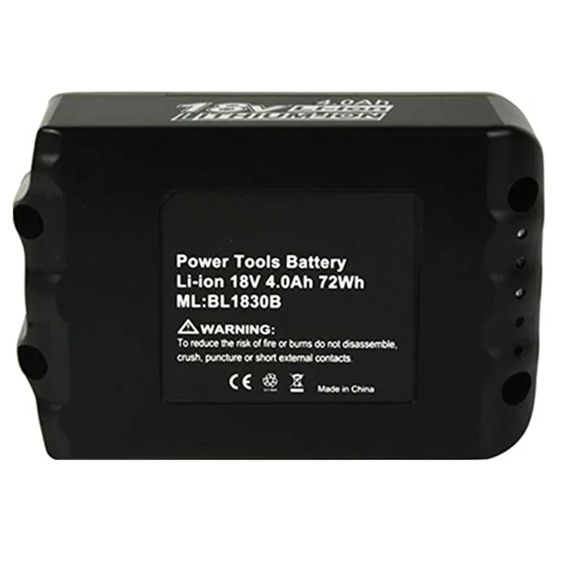 2 Stück BL1840B Ersatzakku18V 4.0Ah Li-ion ，Makita BL1840B BL1850BLED Indikator