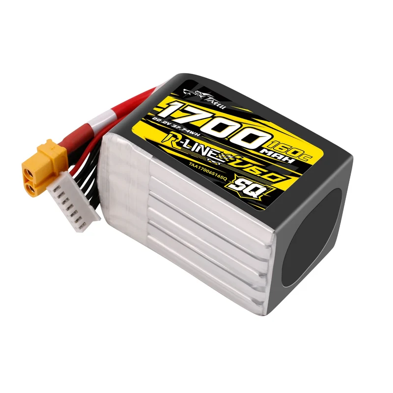 Tattu R-Line 1700mAh 160C 22,2V 6S1P LiPo-Akku mit XT60-Stecker