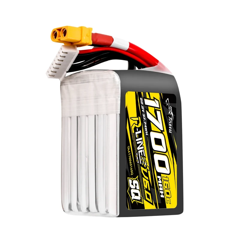 Tattu R-Line 1700mAh 160C 22,2V 6S1P LiPo-Akku mit XT60-Stecker